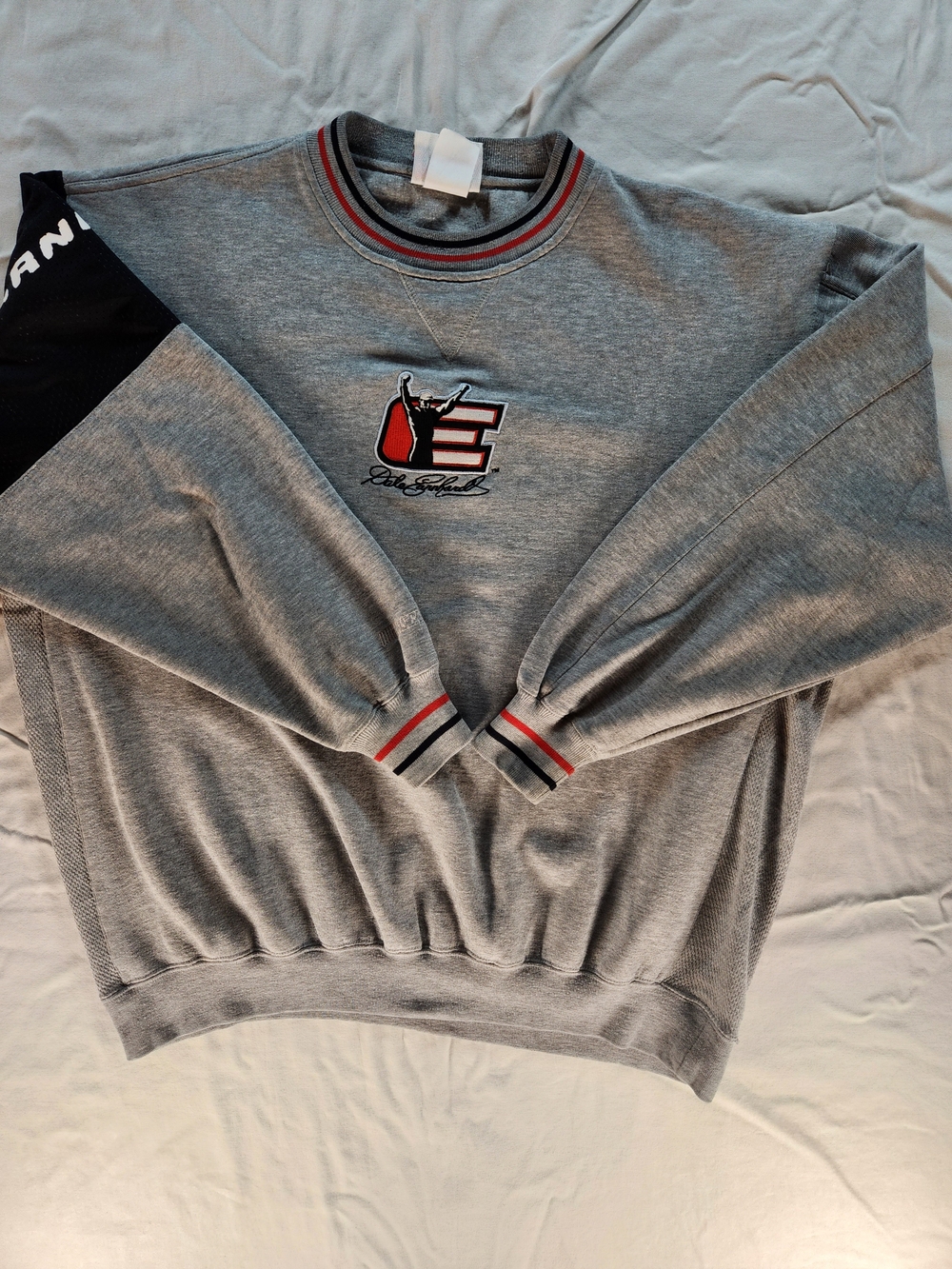 Chase Authentics Dale Earnhardt NASCAR Gray Crewneck Sweatshirt Mens Size L